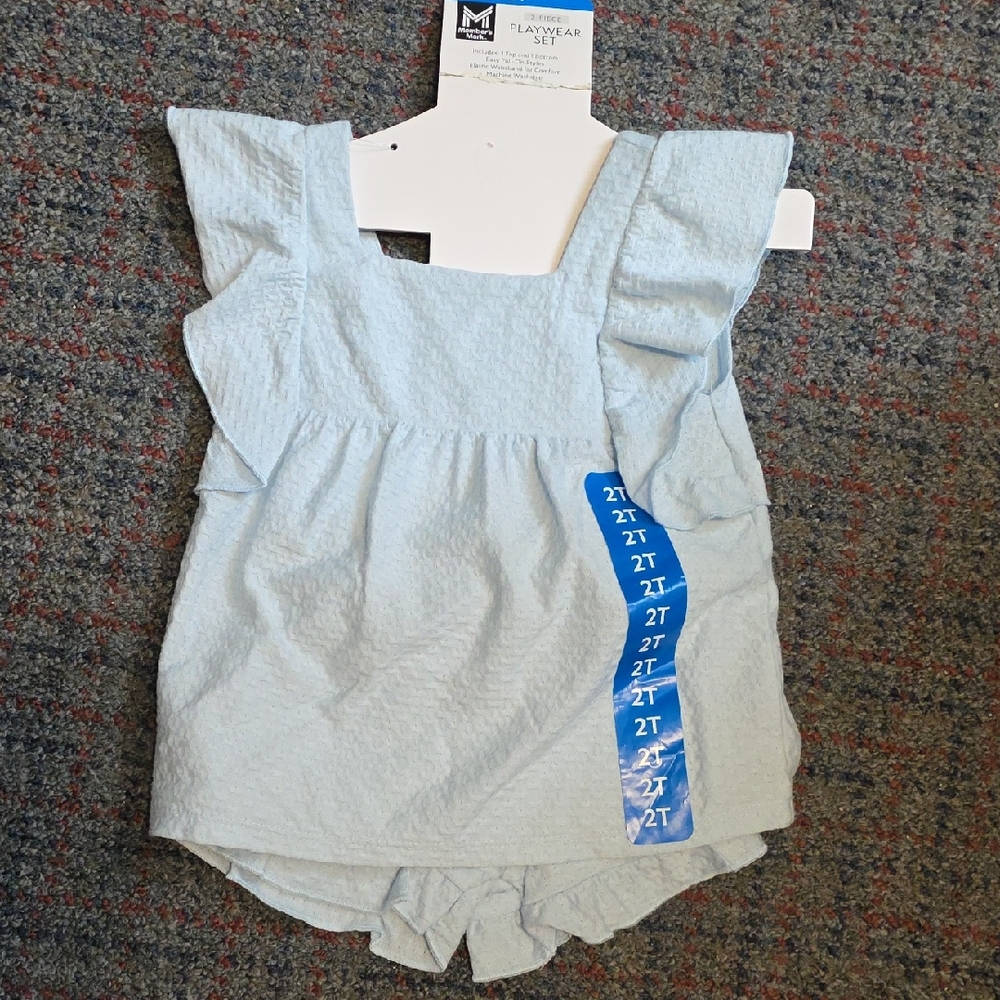 Adorable Light Blue Kids Matching Set